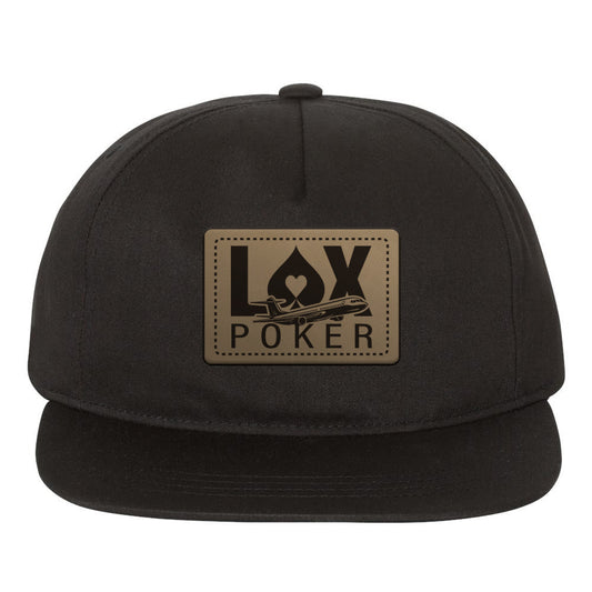 LAX Leather Patch Snapback Cap (Unisex)